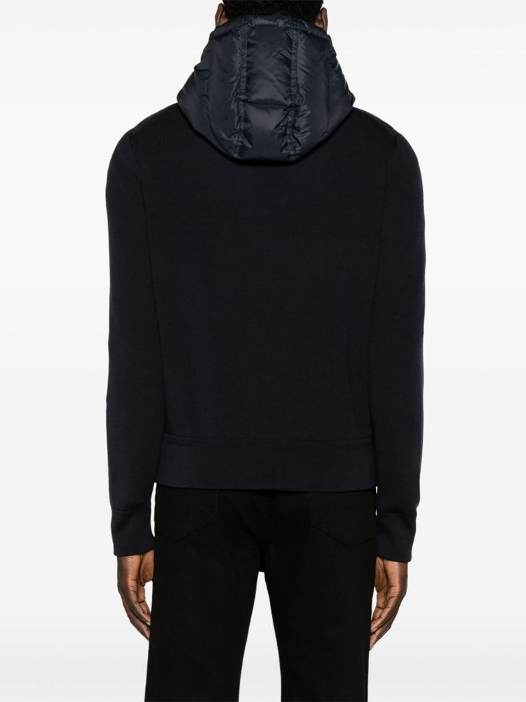 Black Hooded Puffer Jacket