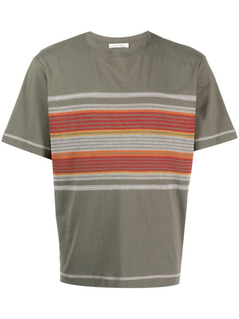 Green Flatlock Stripe T-shirt