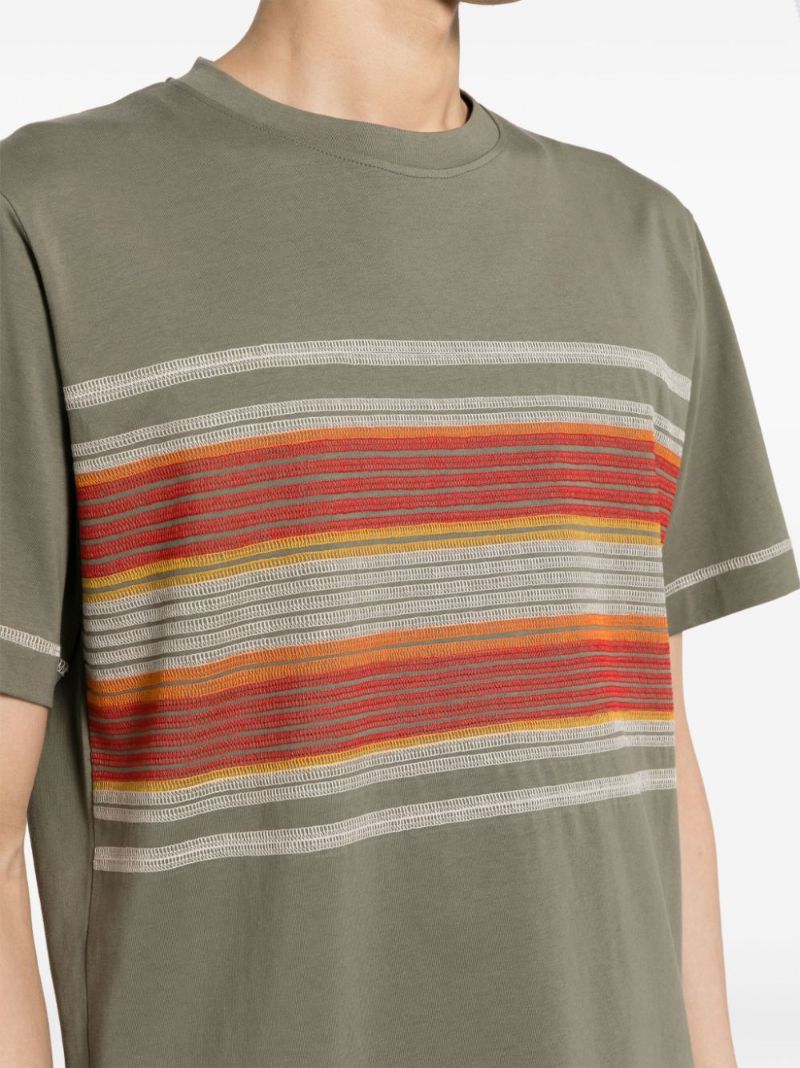Green Flatlock Stripe T-shirt