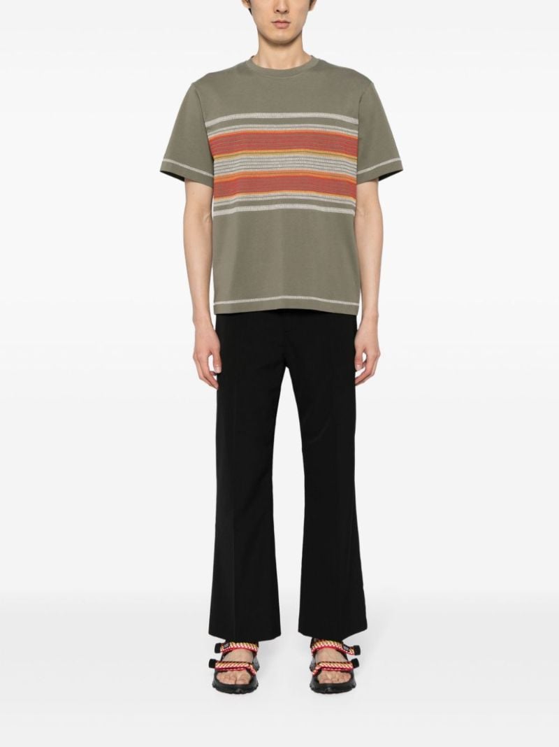 Green Flatlock Stripe T-shirt