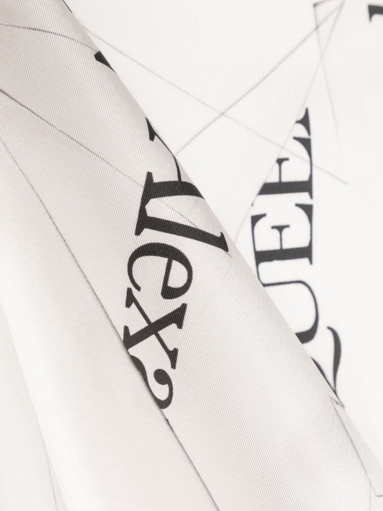 Neutral Origami Logo Silk Scarf