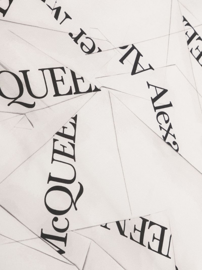 Neutral Origami Logo Silk Scarf