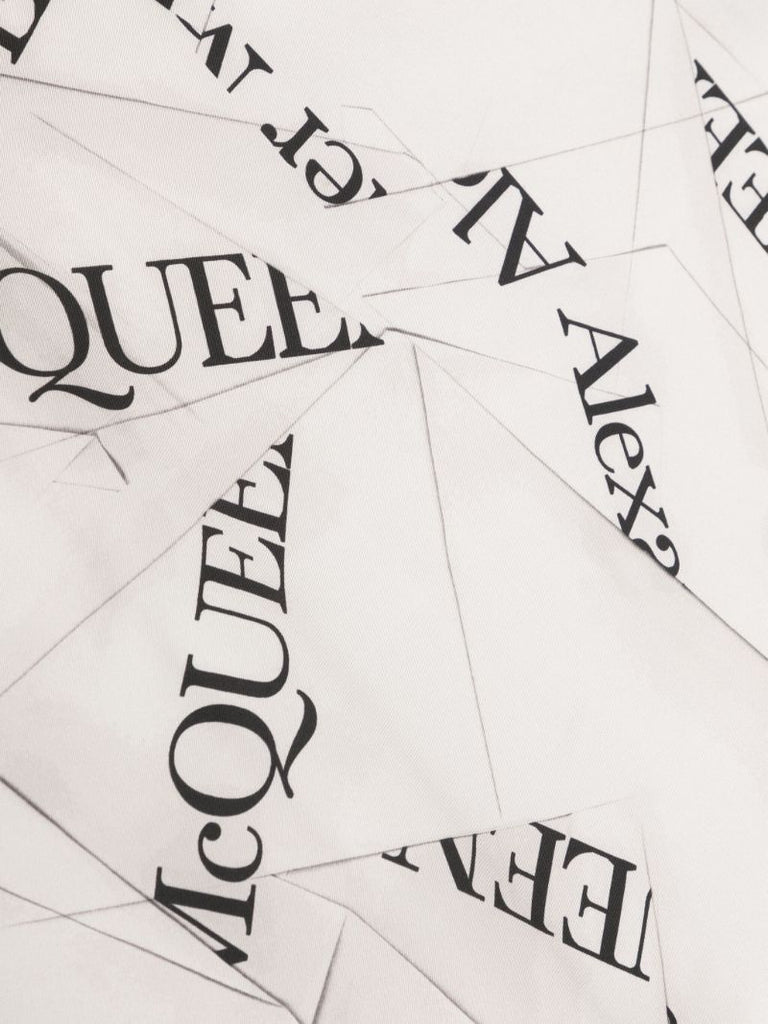 Neutral Origami Logo Silk Scarf