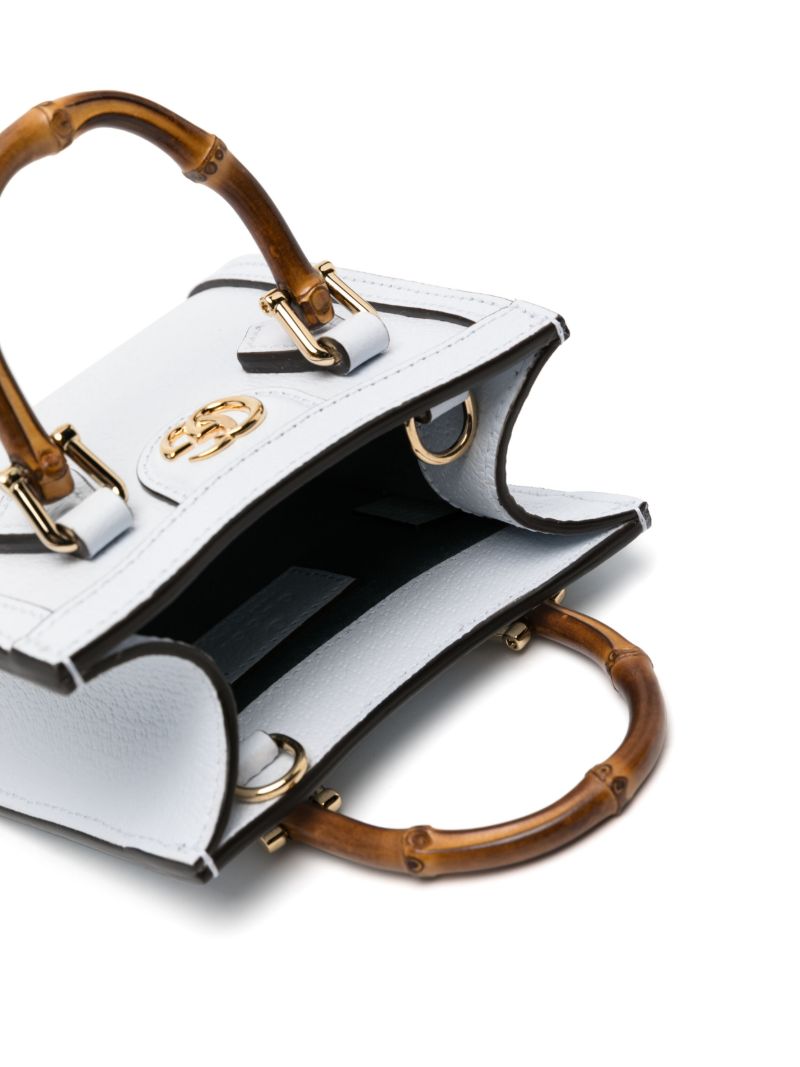 Blue Diana Super Mini Leather Bag