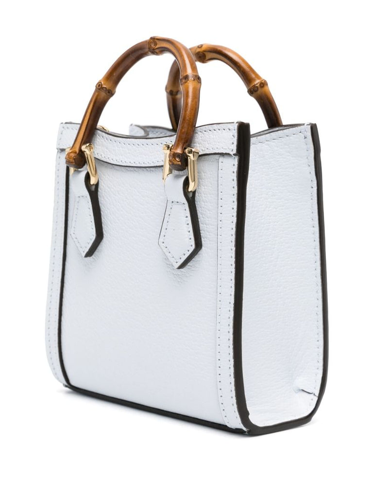 Blue Diana Super Mini Leather Bag