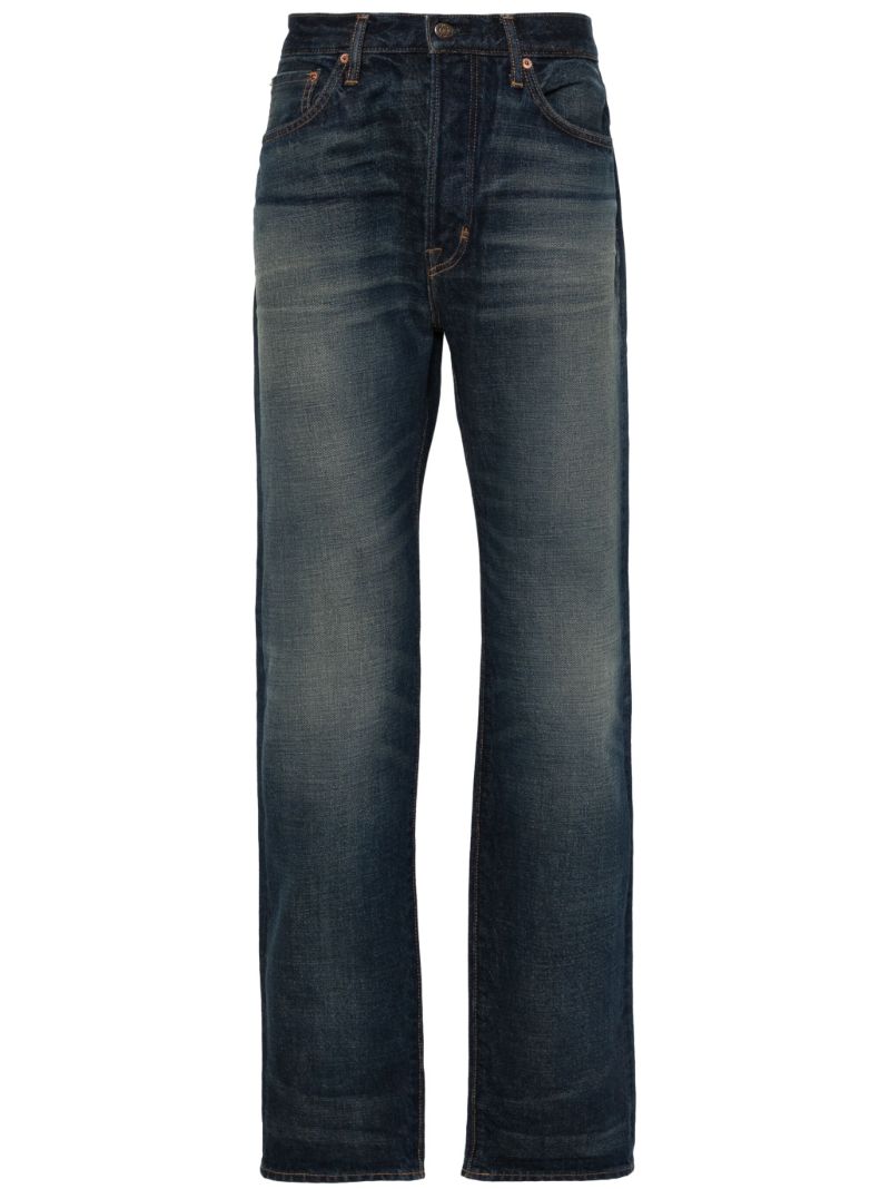 Blue Selvedge Straight-leg Jeans