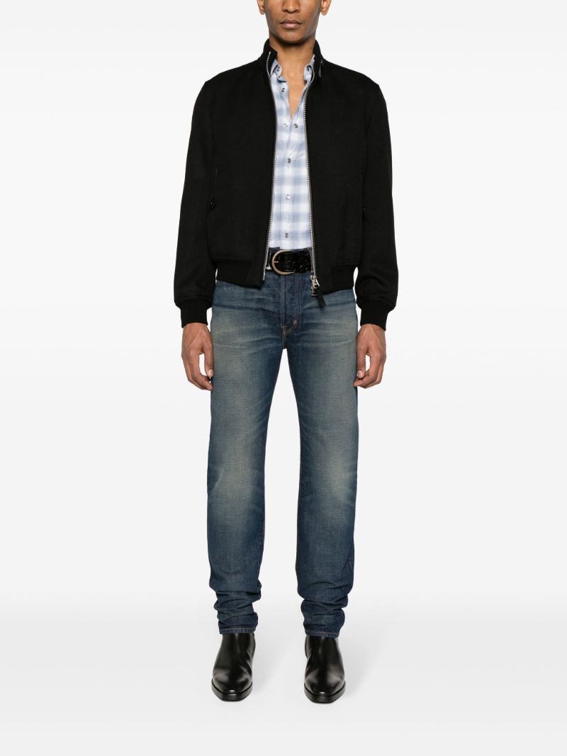 Blue Selvedge Straight-leg Jeans