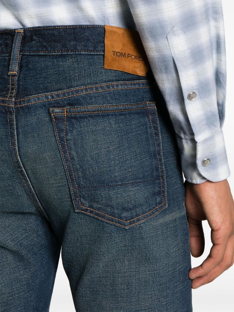 Blue Selvedge Straight-leg Jeans
