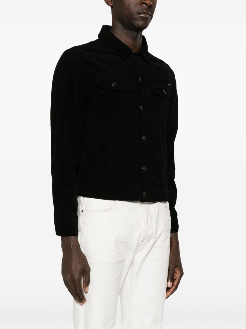 Black Corduroy Shirt Jacket