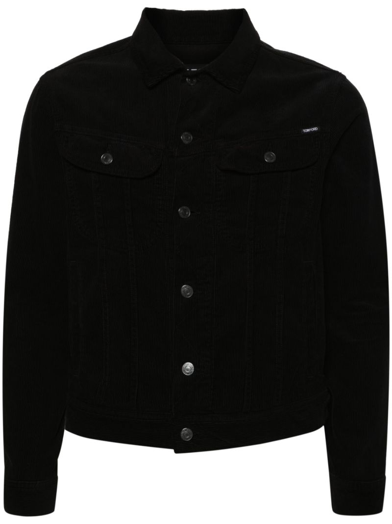 Black Corduroy Shirt Jacket