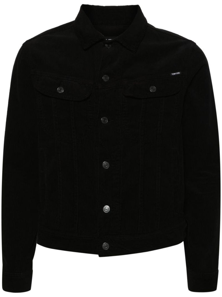 Black Corduroy Shirt Jacket