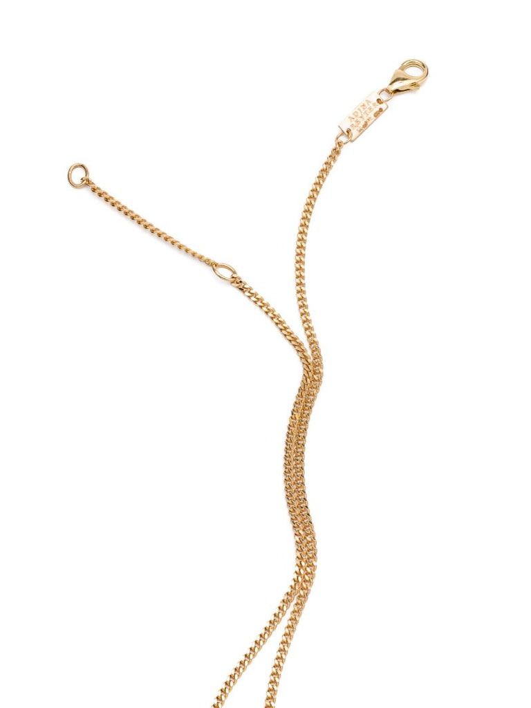 14k Yellow Gold Big Bead Diamond Necklace