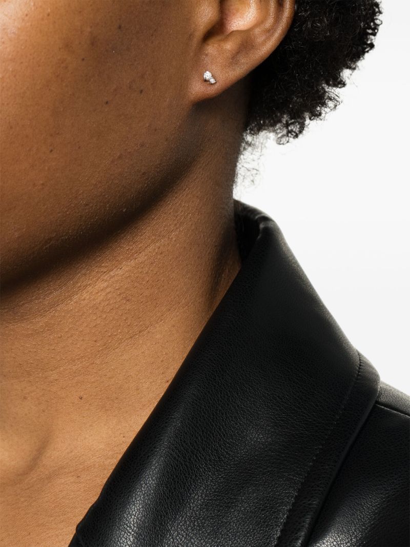 14k Yellow Gold Tiny Amigos Diamond Earrings