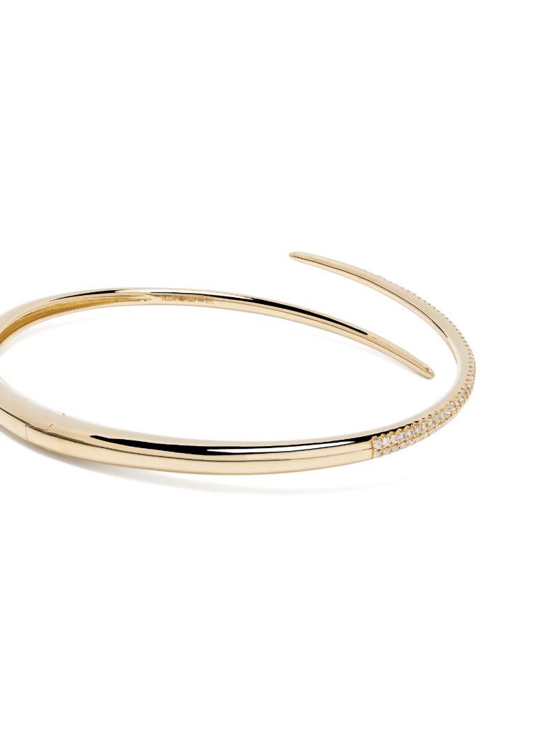 14k Yellow Gold Thorn Diamond Bracelet