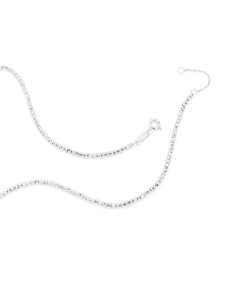 Sterling Silver Space Cowboy Big Bead Diamond and Turquoise Necklace