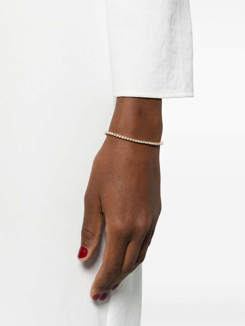 14k Yellow Gold Pearl and Diamond Bracelet