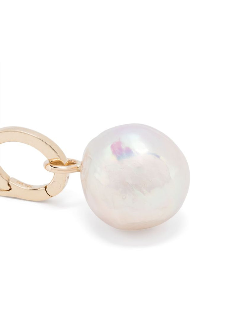 14k Yellow Gold Pearl Drop Pendant
