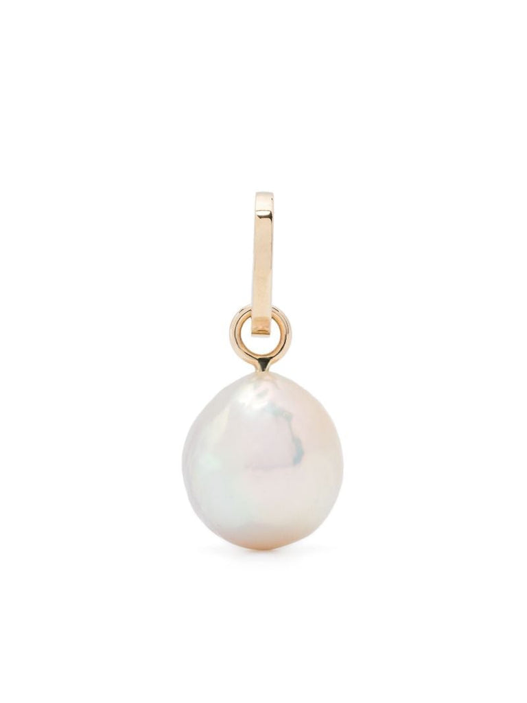 14k Yellow Gold Pearl Drop Pendant