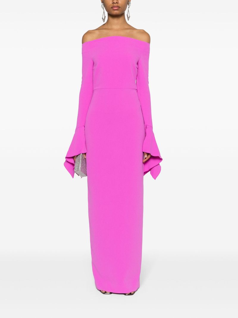 Pink Amalie Off-the-shoulder Gown