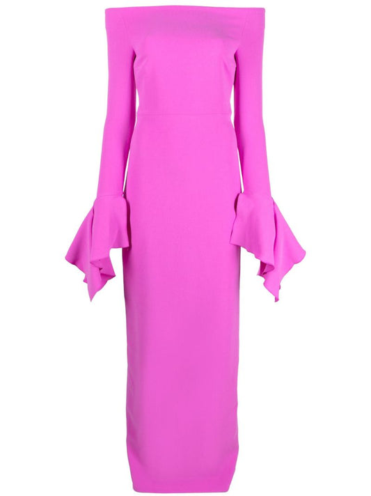 Pink Amalie Off-the-shoulder Gown
