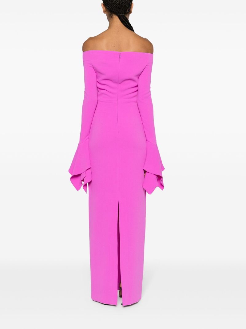 Pink Amalie Off-the-shoulder Gown