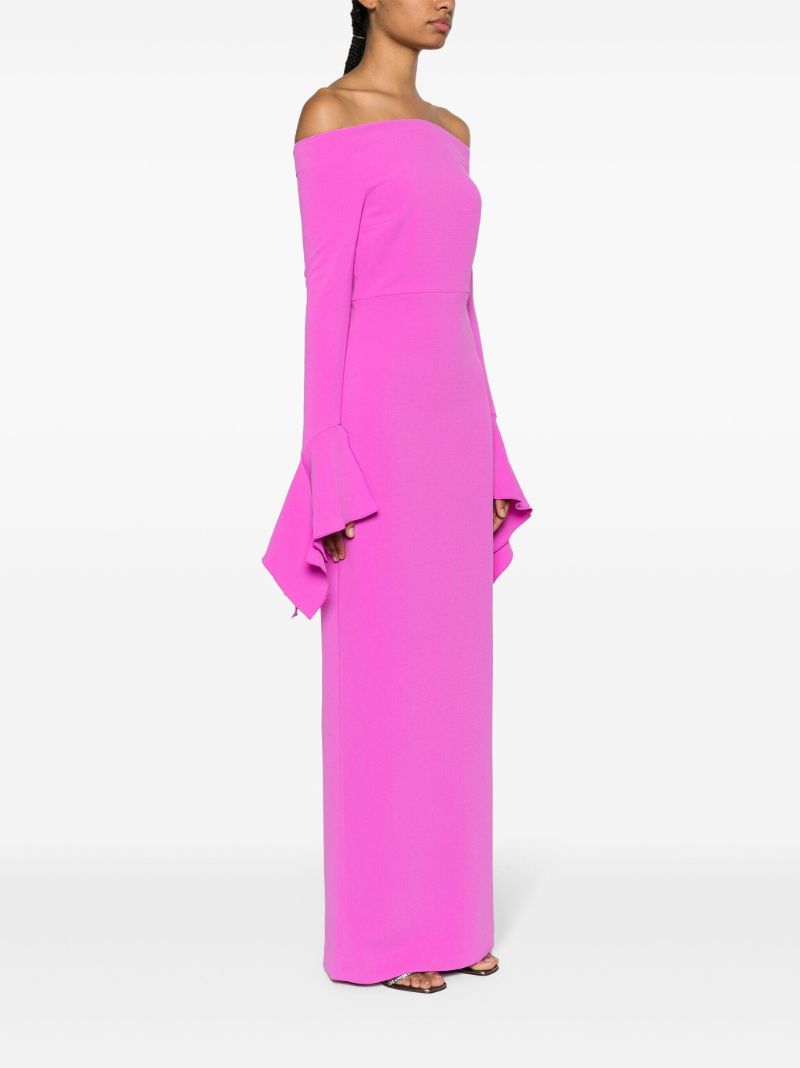 Pink Amalie Off-the-shoulder Gown