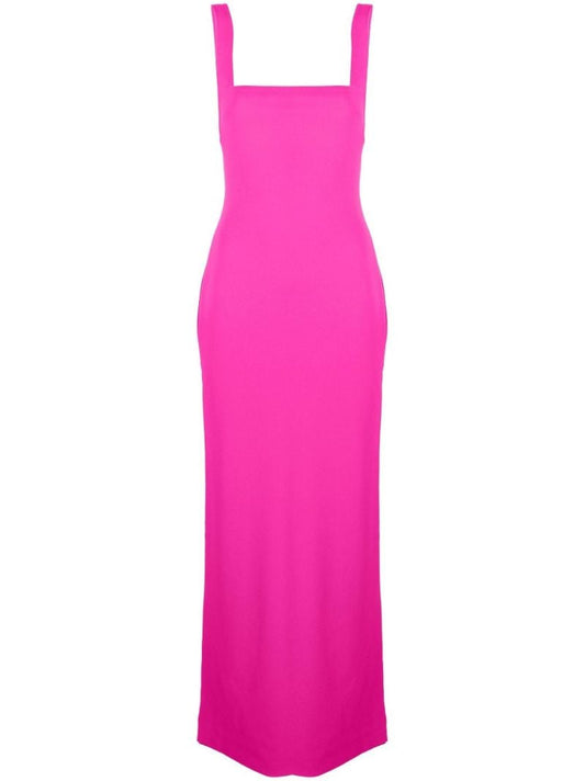 Pink Joni Square Neck Sleeveless Maxi Dress