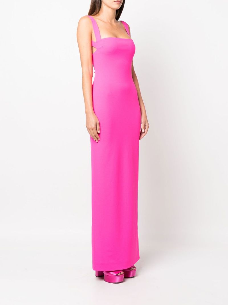 Pink Joni Square Neck Sleeveless Maxi Dress