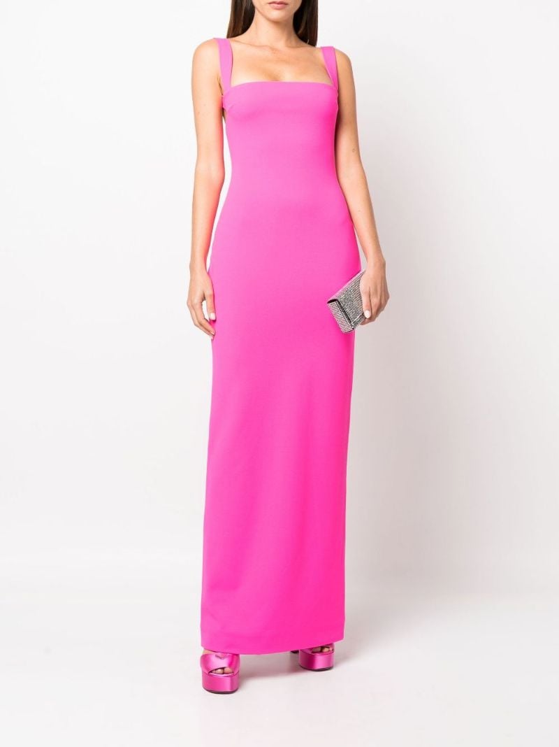 Pink Joni Square Neck Sleeveless Maxi Dress