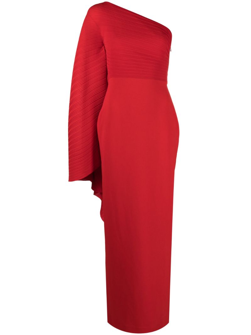 Red Lilia One-shoulder Gown