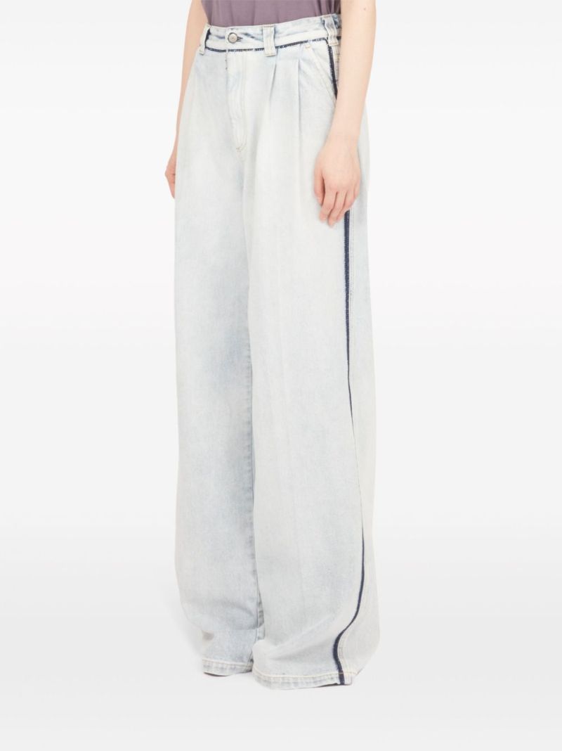 Blue Memory Wide-leg Jeans