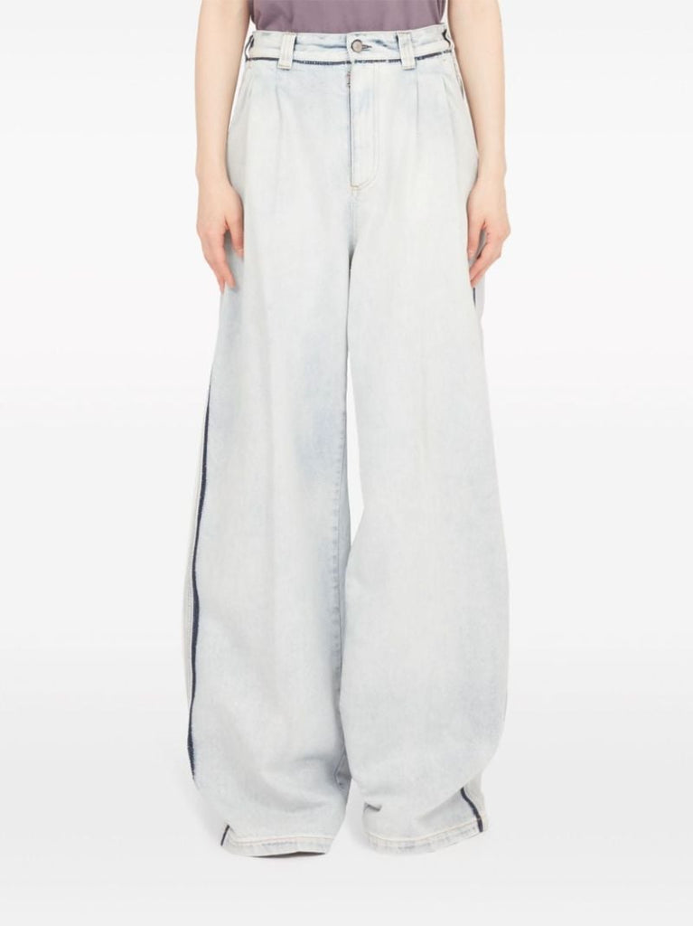 Blue Memory Wide-leg Jeans