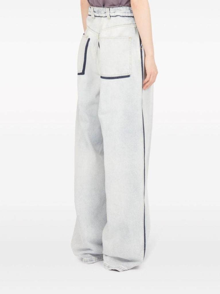 Blue Memory Wide-leg Jeans