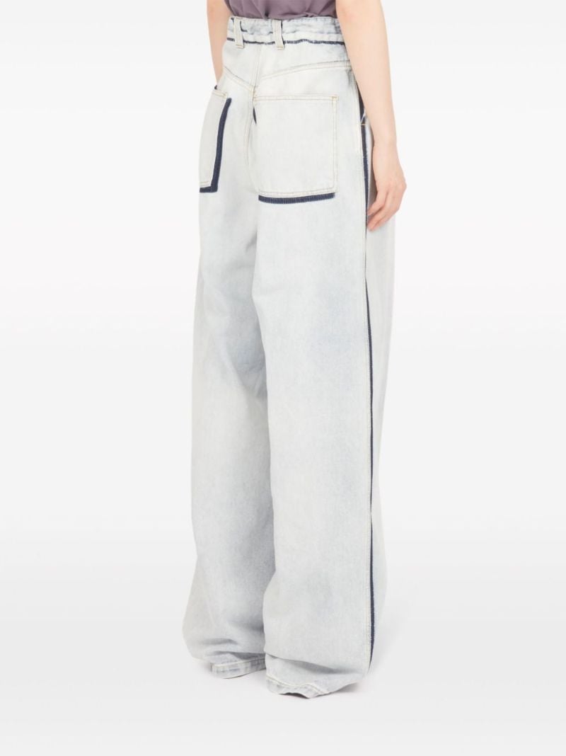 Blue Memory Wide-leg Jeans