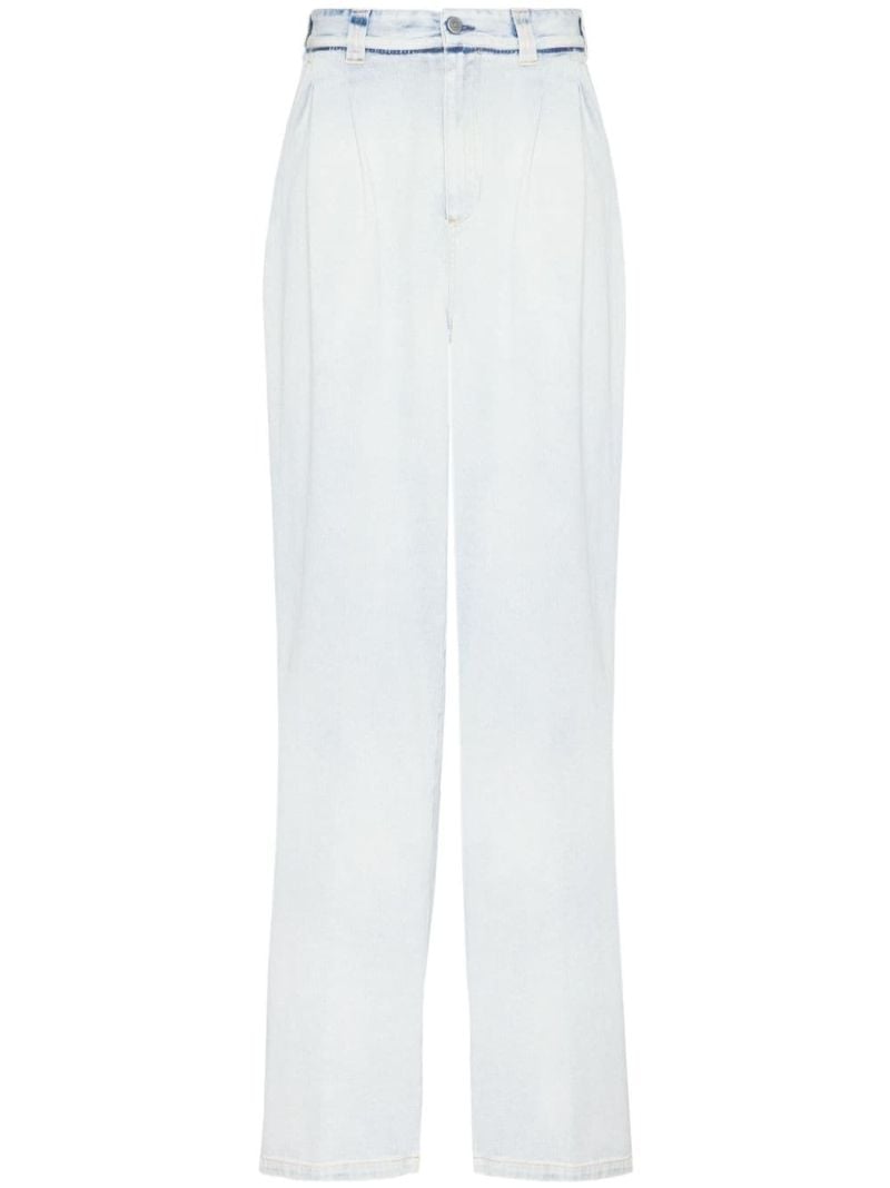 Blue Memory Wide-leg Jeans