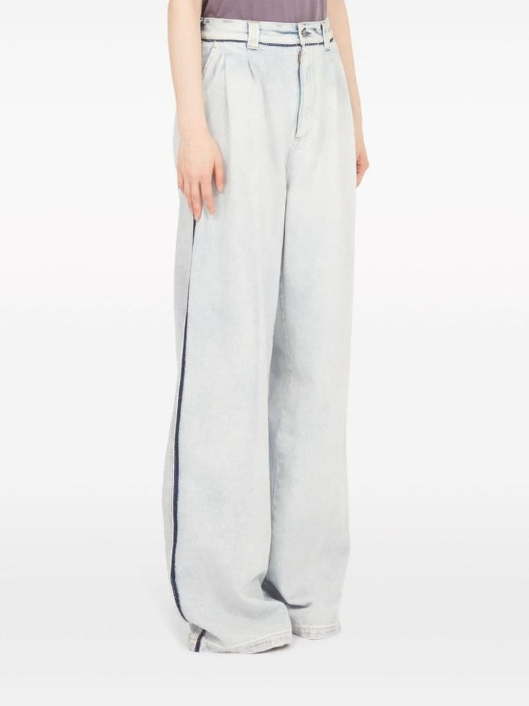 Blue Memory Wide-leg Jeans