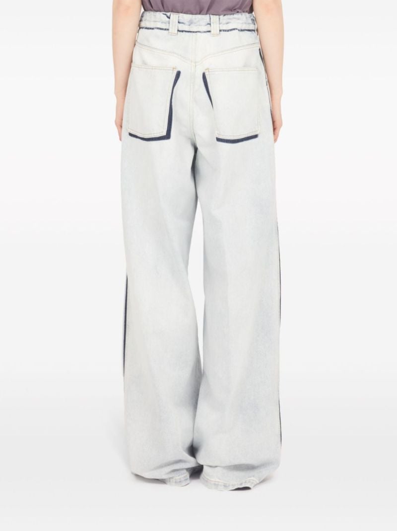 Blue Memory Wide-leg Jeans