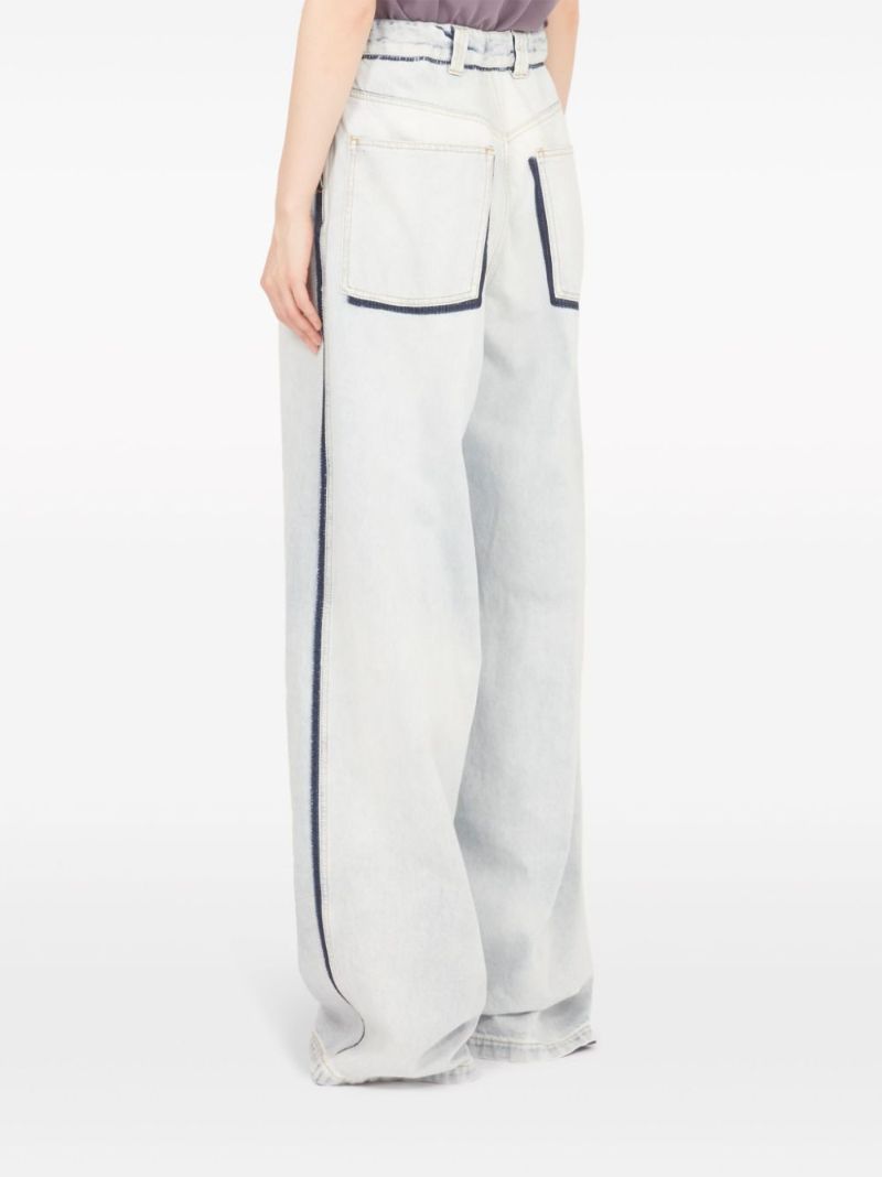 Blue Memory Wide-leg Jeans