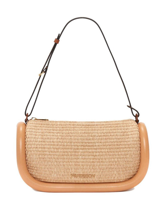 Neutral Bumper 15 Raffia Shoulder Bag