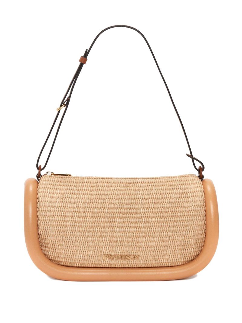 Neutral Bumper 15 Raffia Shoulder Bag