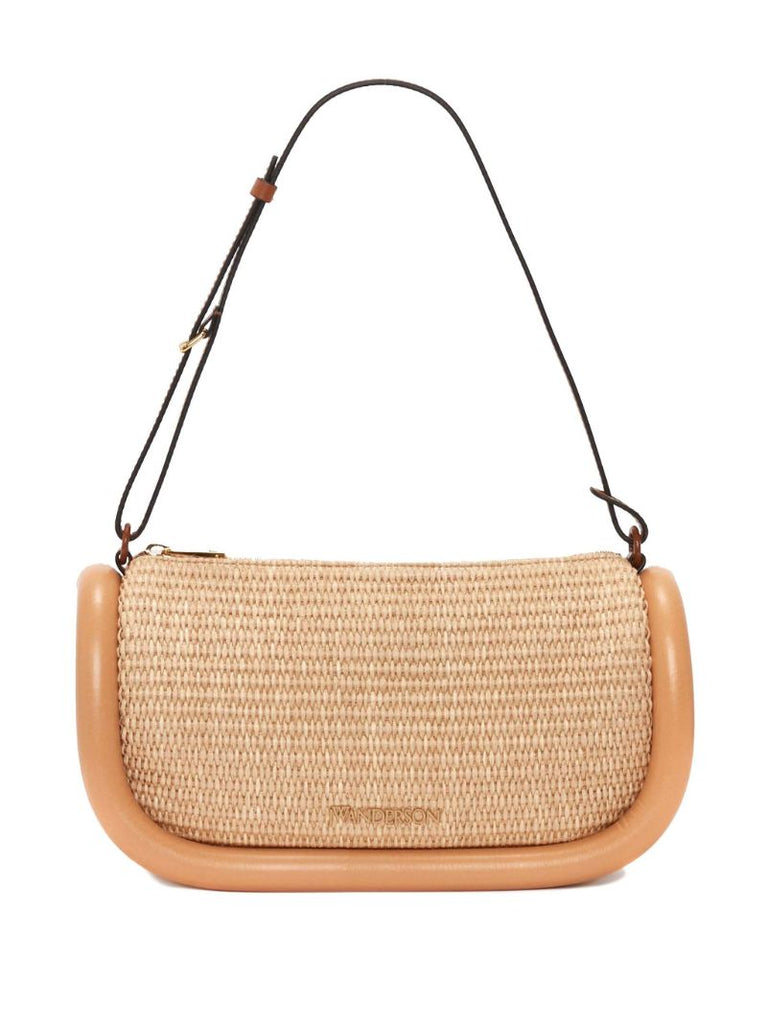 Neutral Bumper 15 Raffia Shoulder Bag