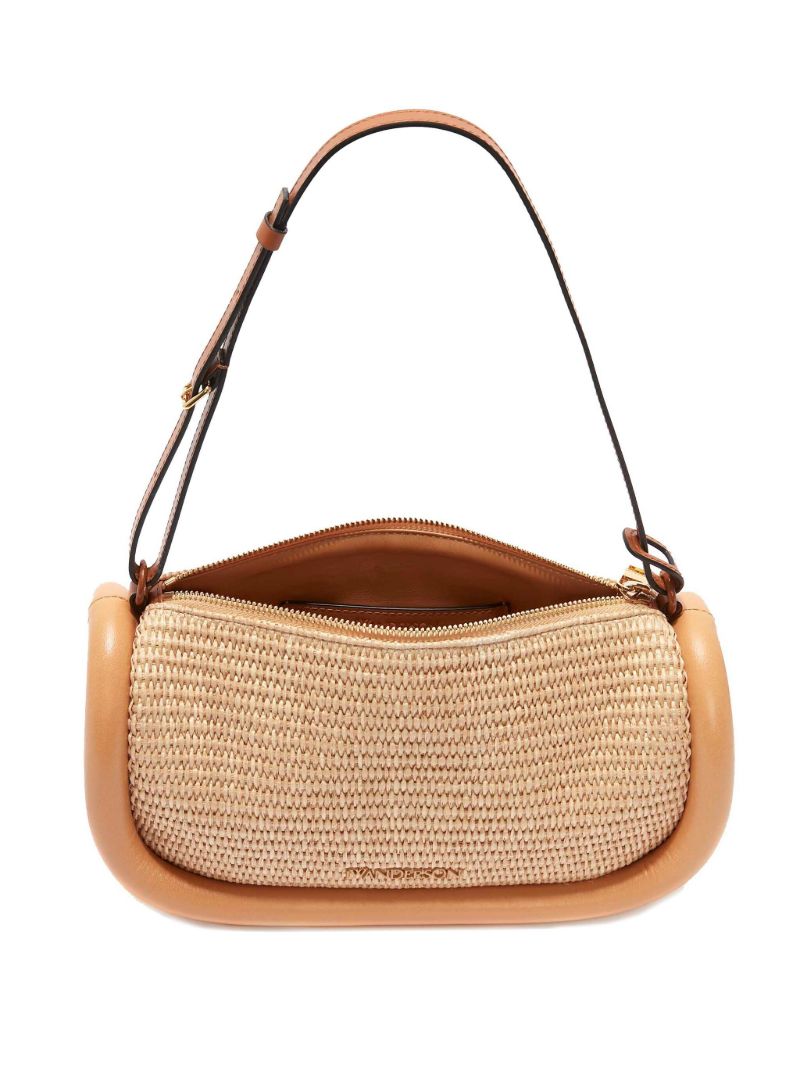 Neutral Bumper 15 Raffia Shoulder Bag