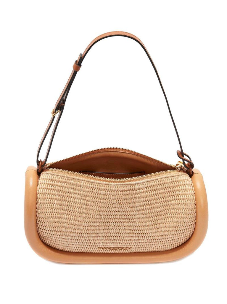 Neutral Bumper 15 Raffia Shoulder Bag