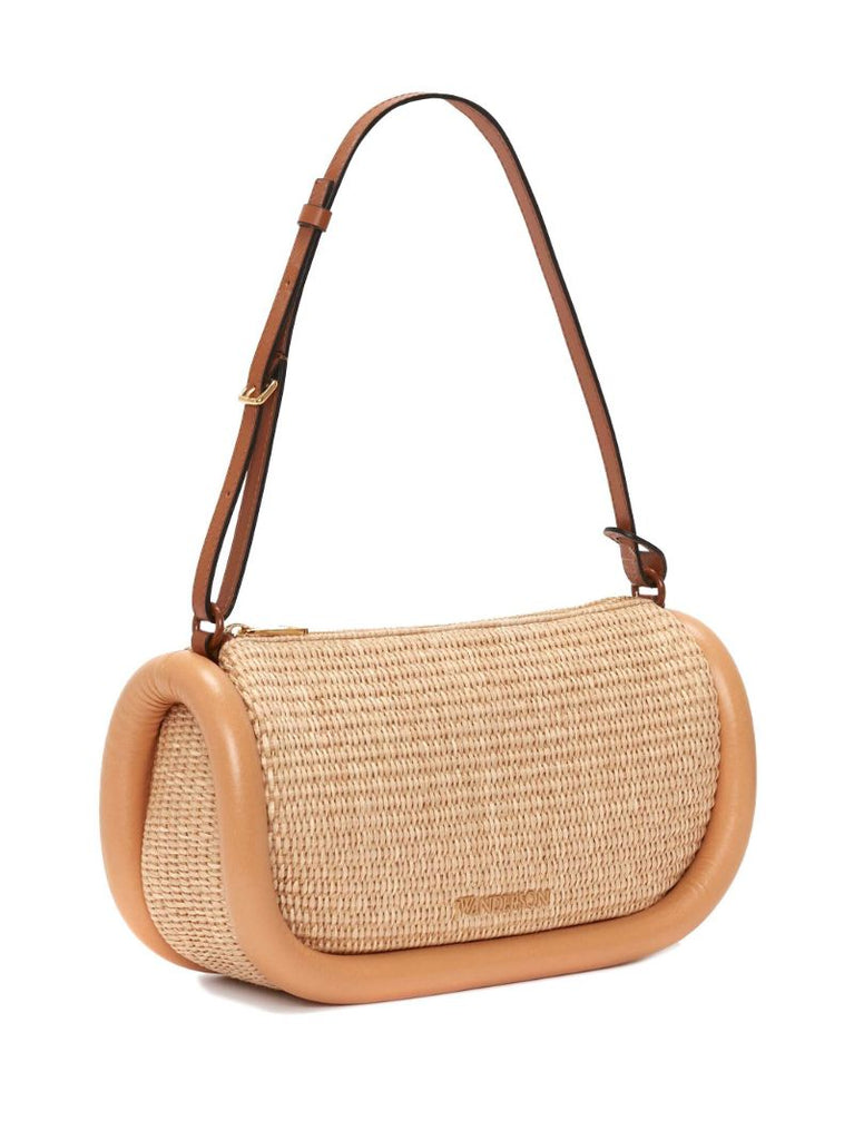 Neutral Bumper 15 Raffia Shoulder Bag