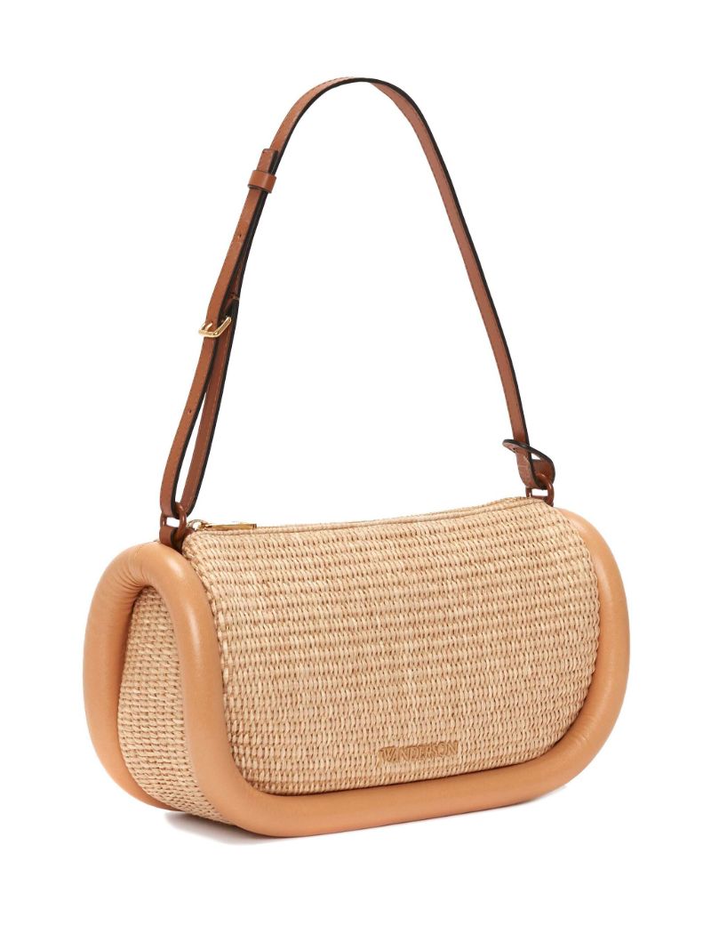 Neutral Bumper 15 Raffia Shoulder Bag