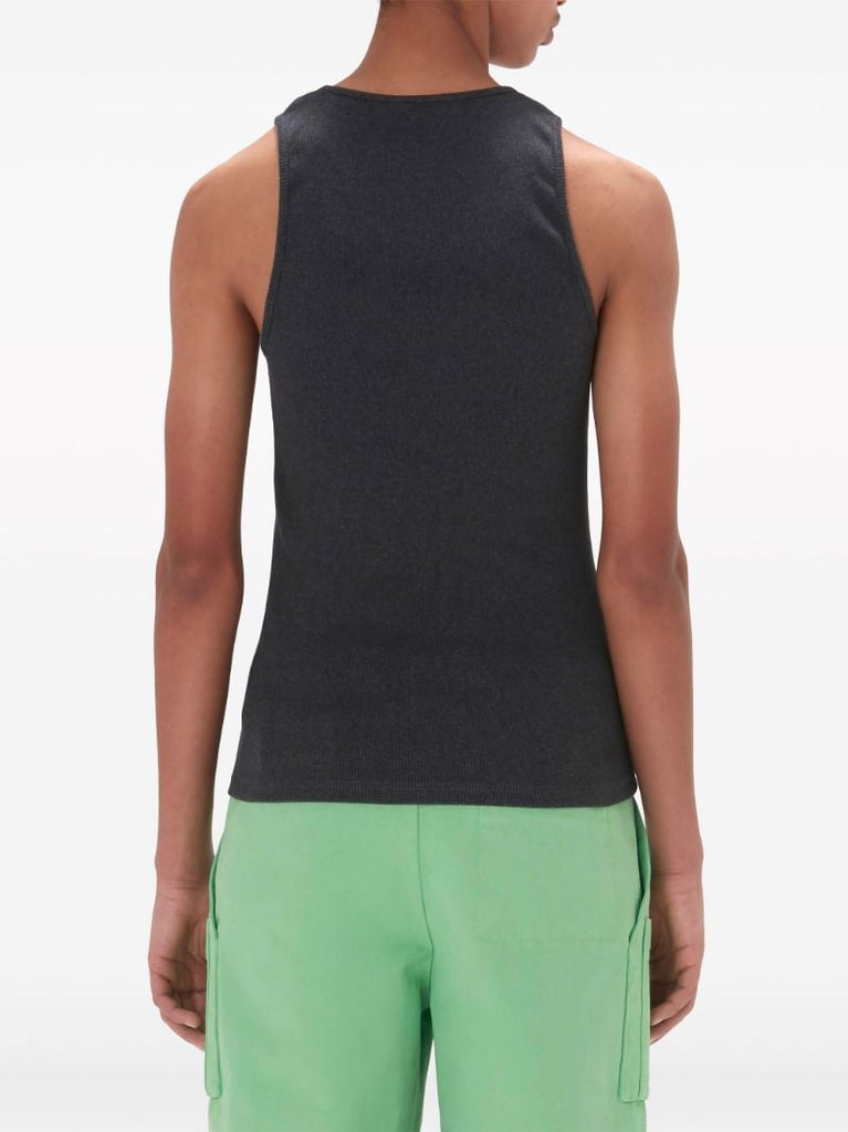 Grey Clay Trompe L'oeil Tank Top