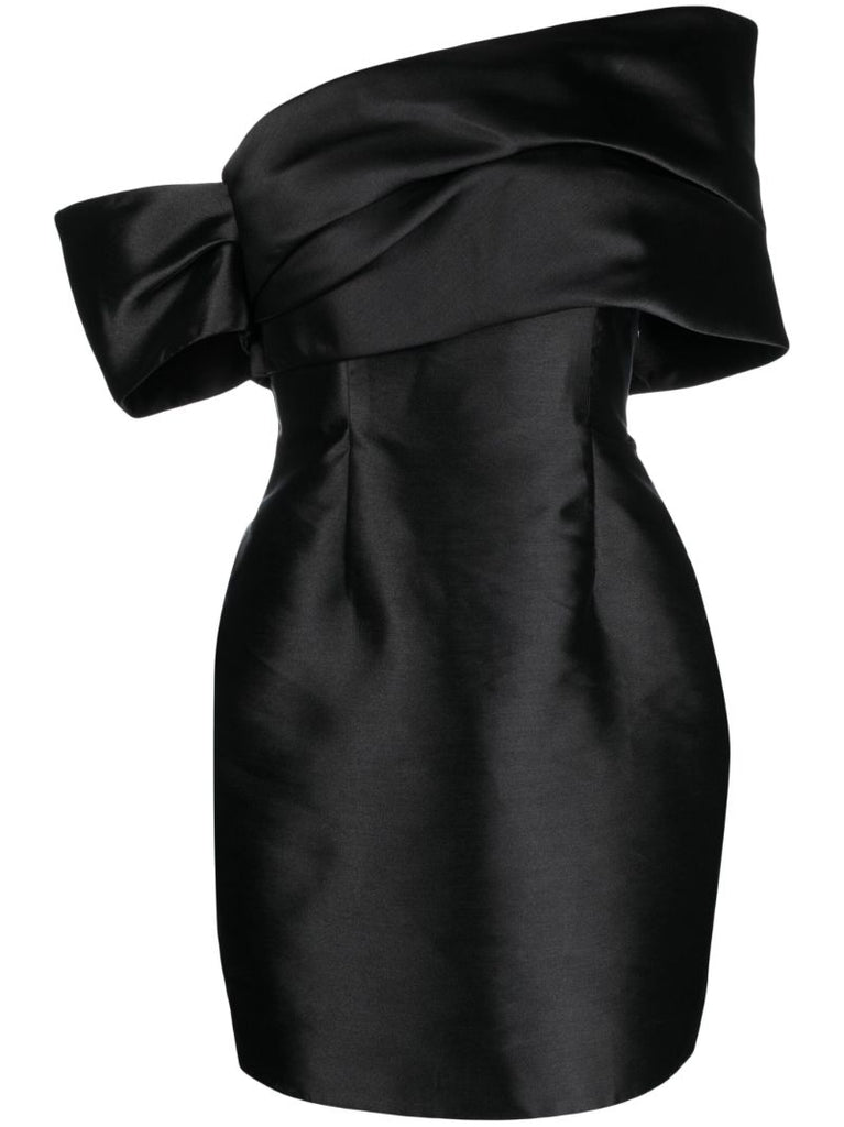 Black Edda Off-the-shoulder Mini Dress