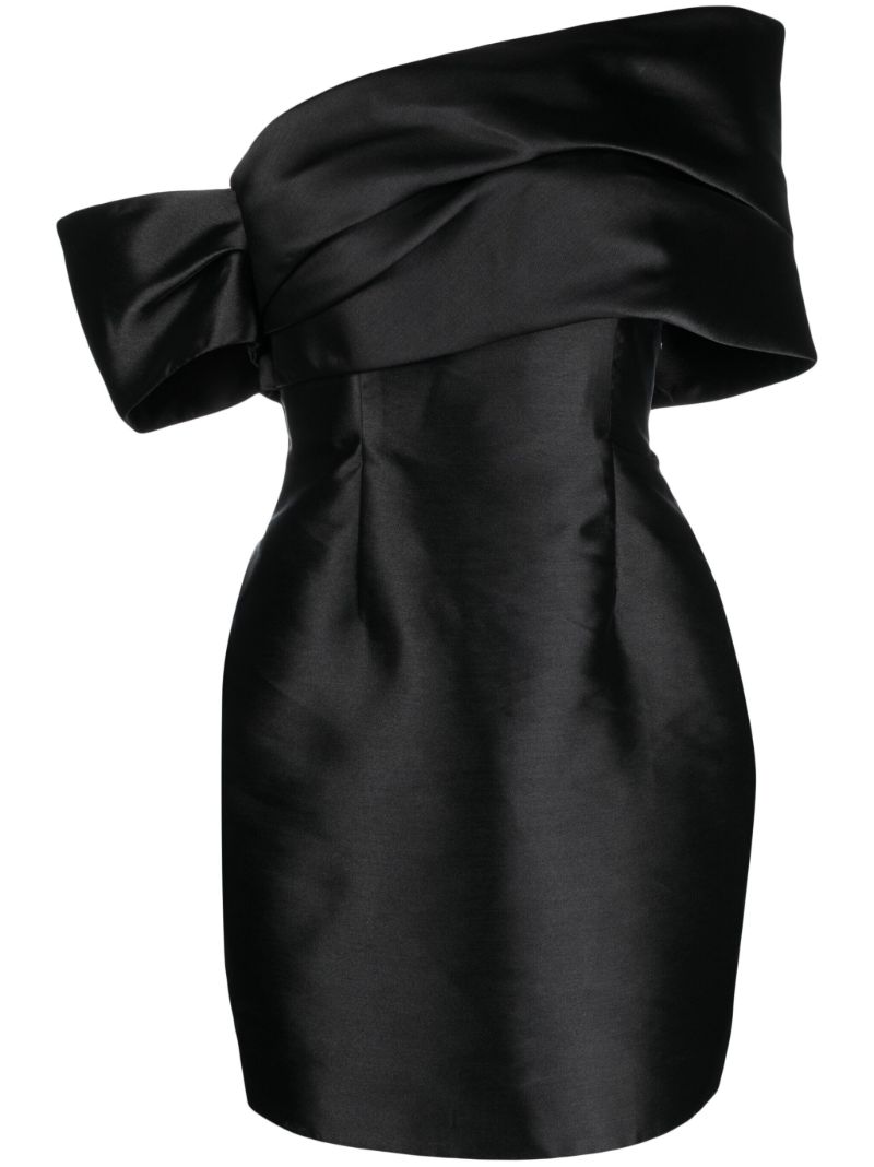 Black Edda Off-the-shoulder Mini Dress