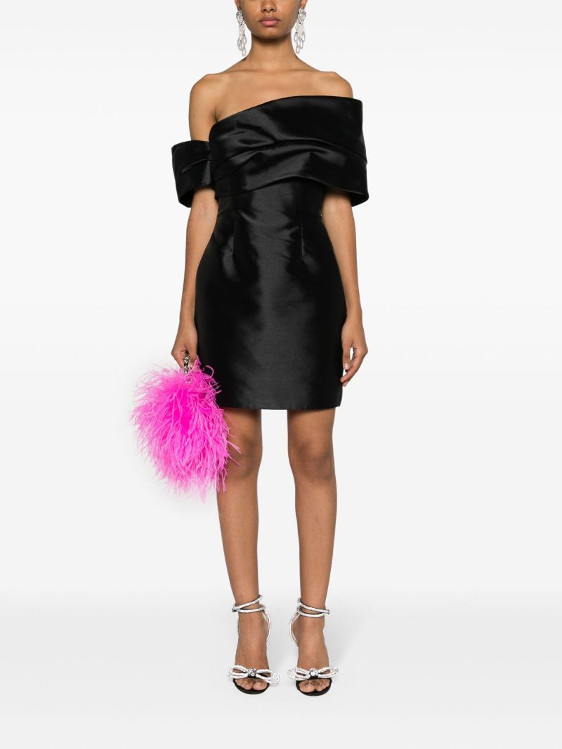 Black Edda Off-the-shoulder Mini Dress