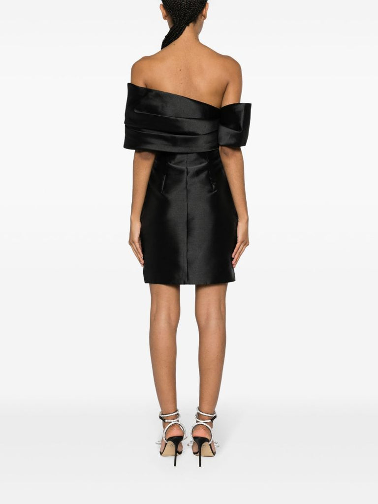 Black Edda Off-the-shoulder Mini Dress